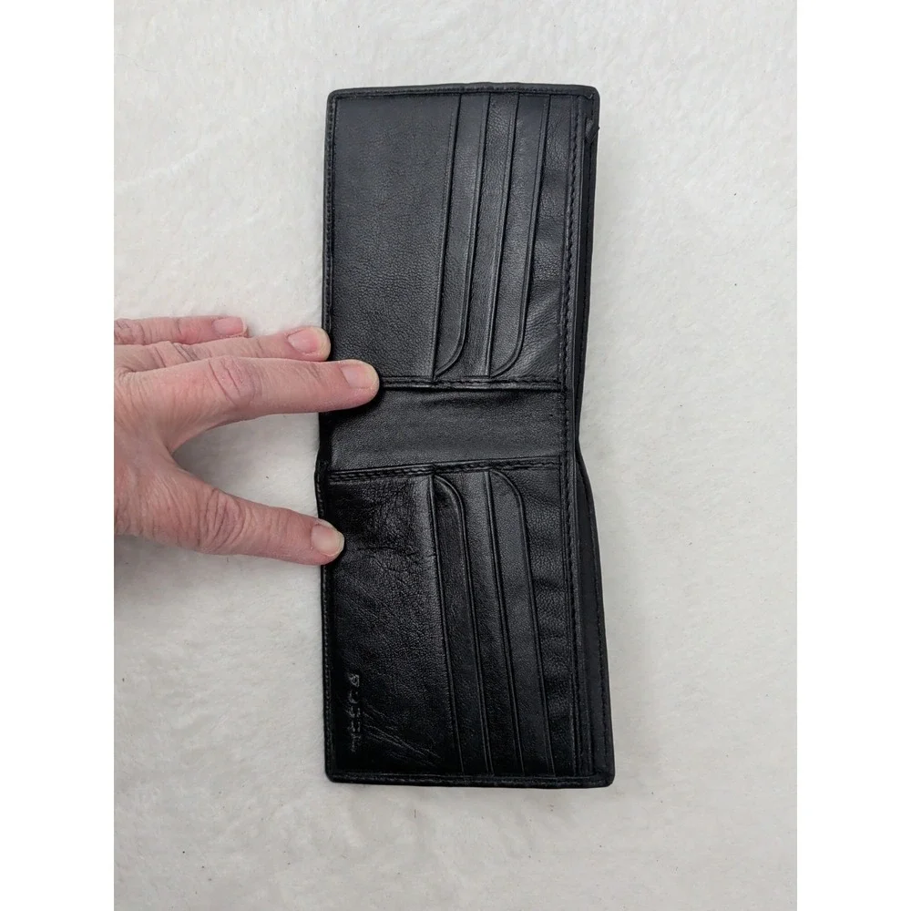 FOSSIL Wallet Bi-Fold Black Leather